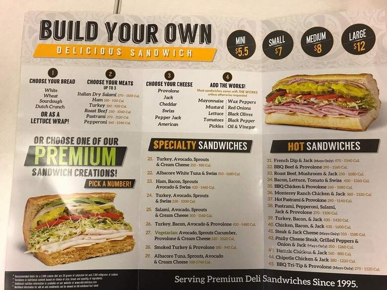 Deli Delicious - Delano, CA menu_pic