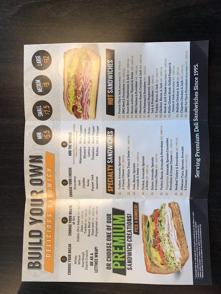 Deli Delicious - Marina, CA menu_pic