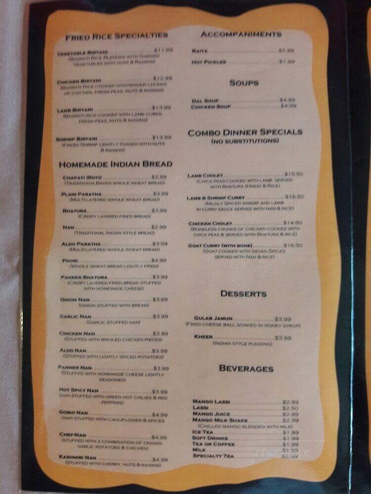 Desi spice - Batavia, OH menu_pic