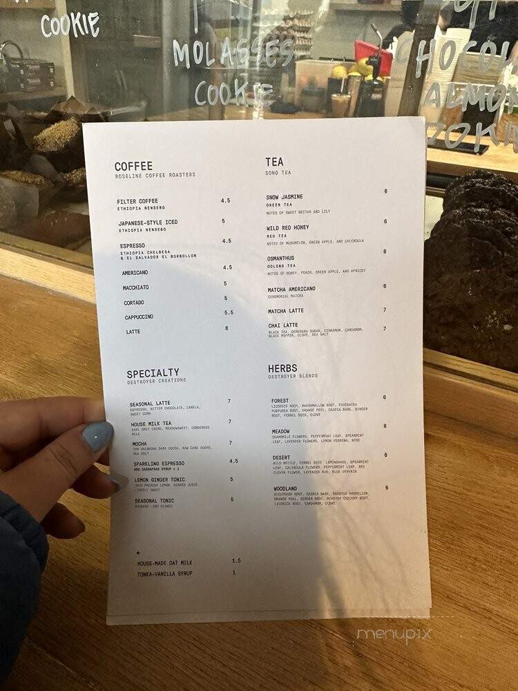 Destroyer - Culver City, CA menu_pic