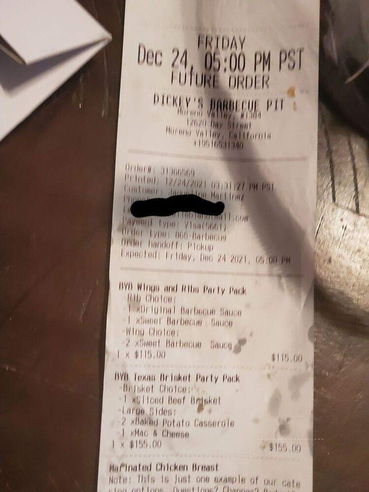 Dickey's Barbecue Pit - Moreno Valley, CA menu_pic