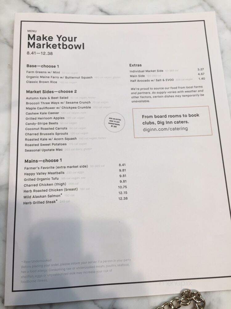 Dig Inn - Boston, MA menu_pic