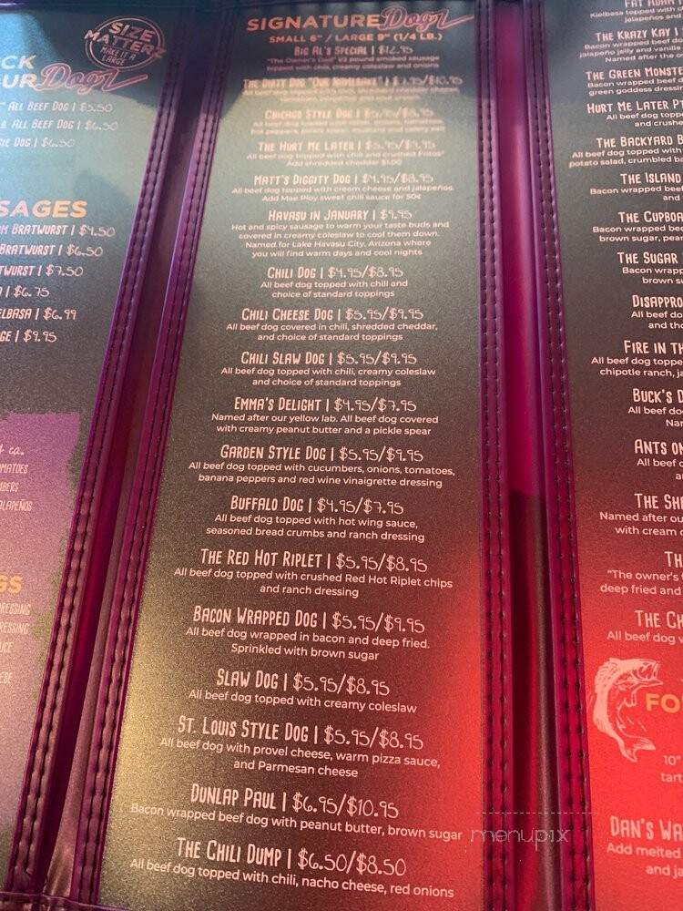 Dirty Dogz - O'Fallon, MO menu_pic