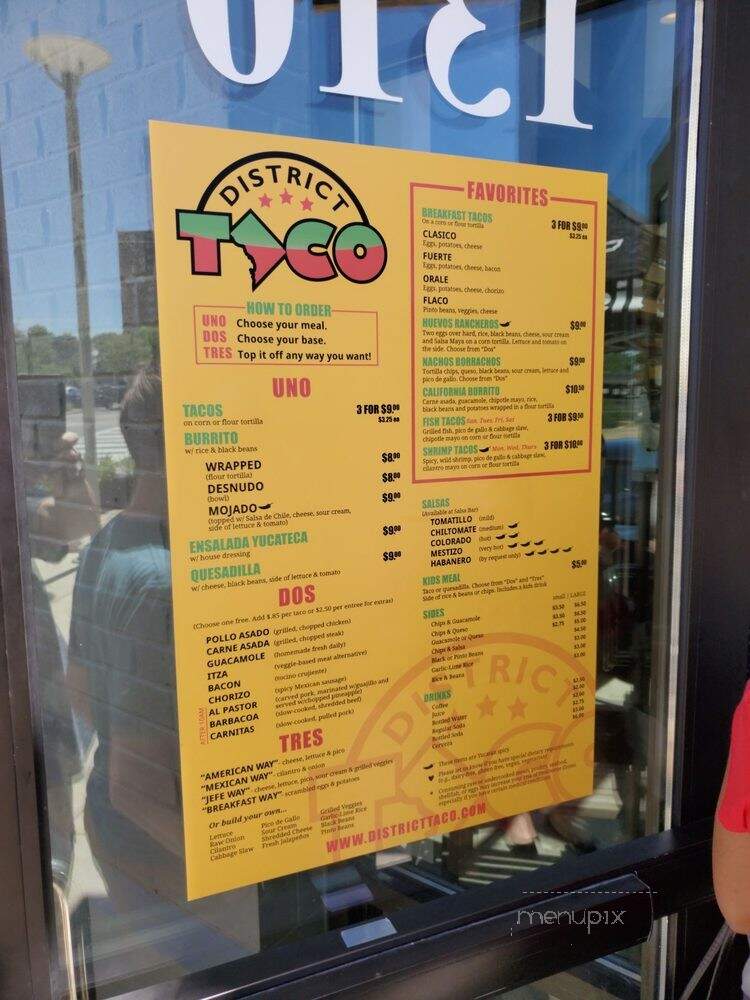 District Taco - Washington, DC menu_pic
