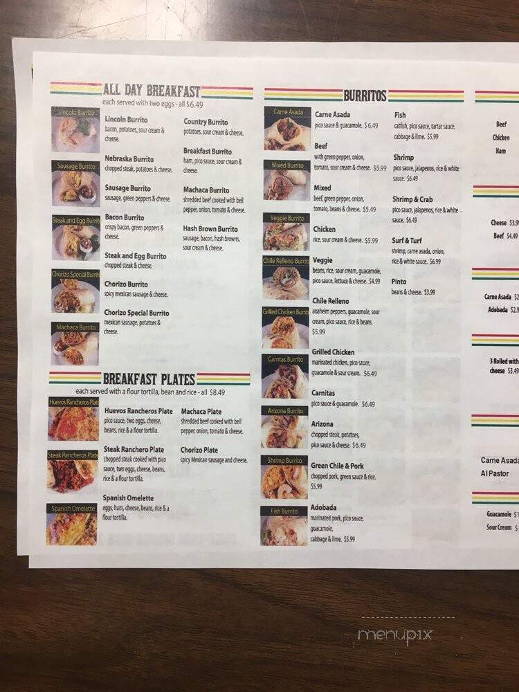 D'Leon's - Lincoln, NE menu_pic