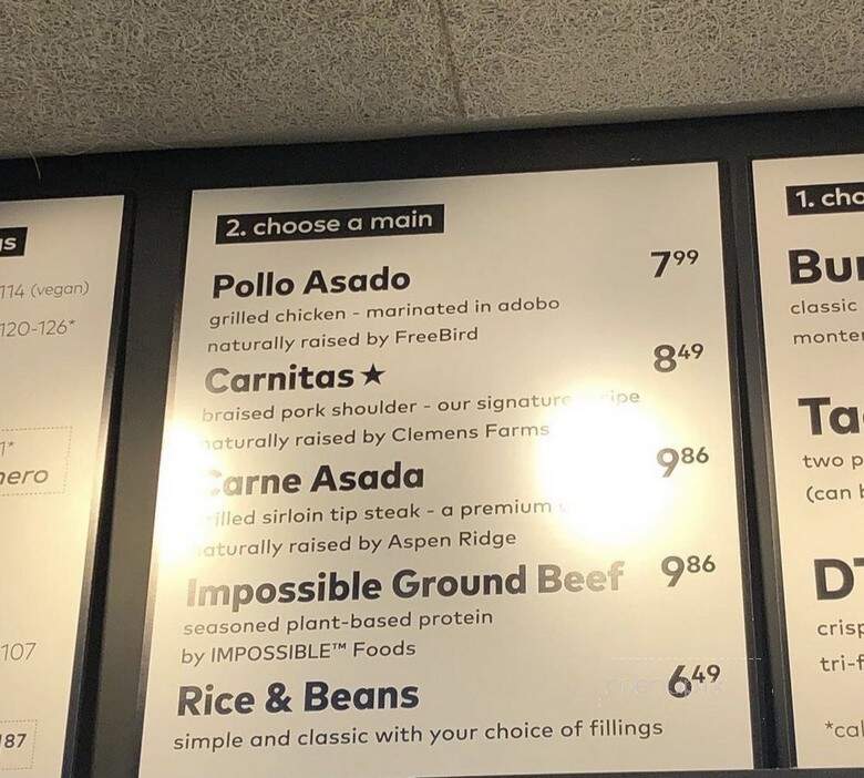 Dos Toros Taqueria - Chicago, IL menu_pic