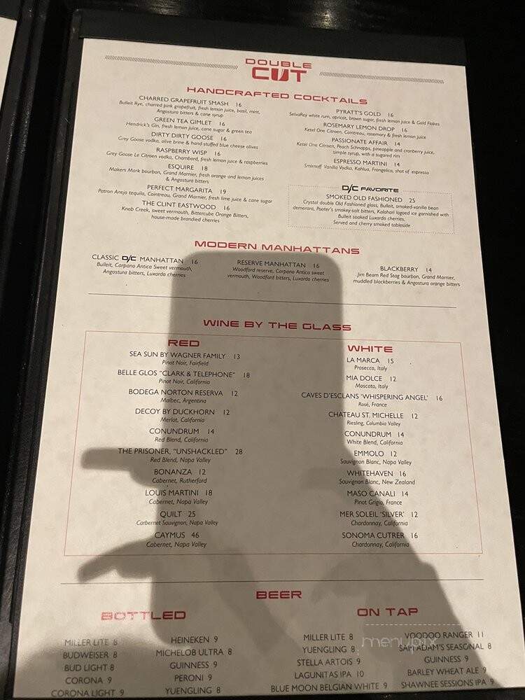 Double Cut Charcoal Grill Liquor Bar - Pocono Summit, PA menu_pic