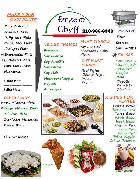 Dream Cheff - San Antonio, TX menu_pic
