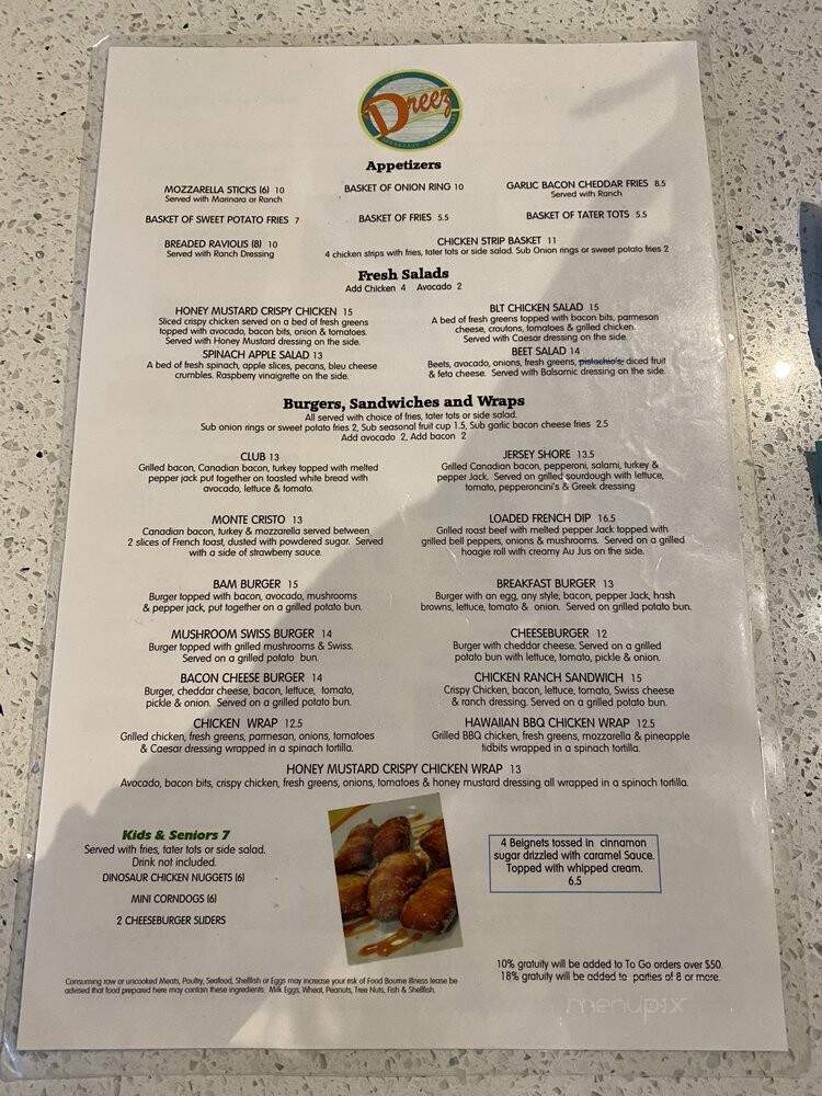 Dreez - Elko, NV menu_pic
