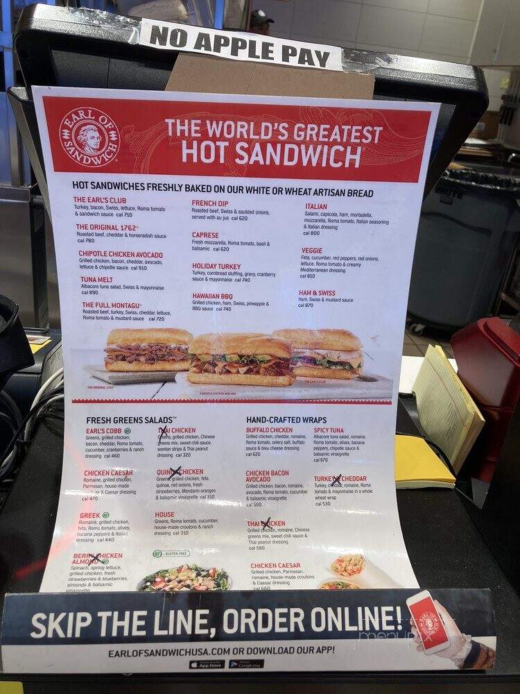 Earl of Sandwich - Los Angeles, CA menu_pic