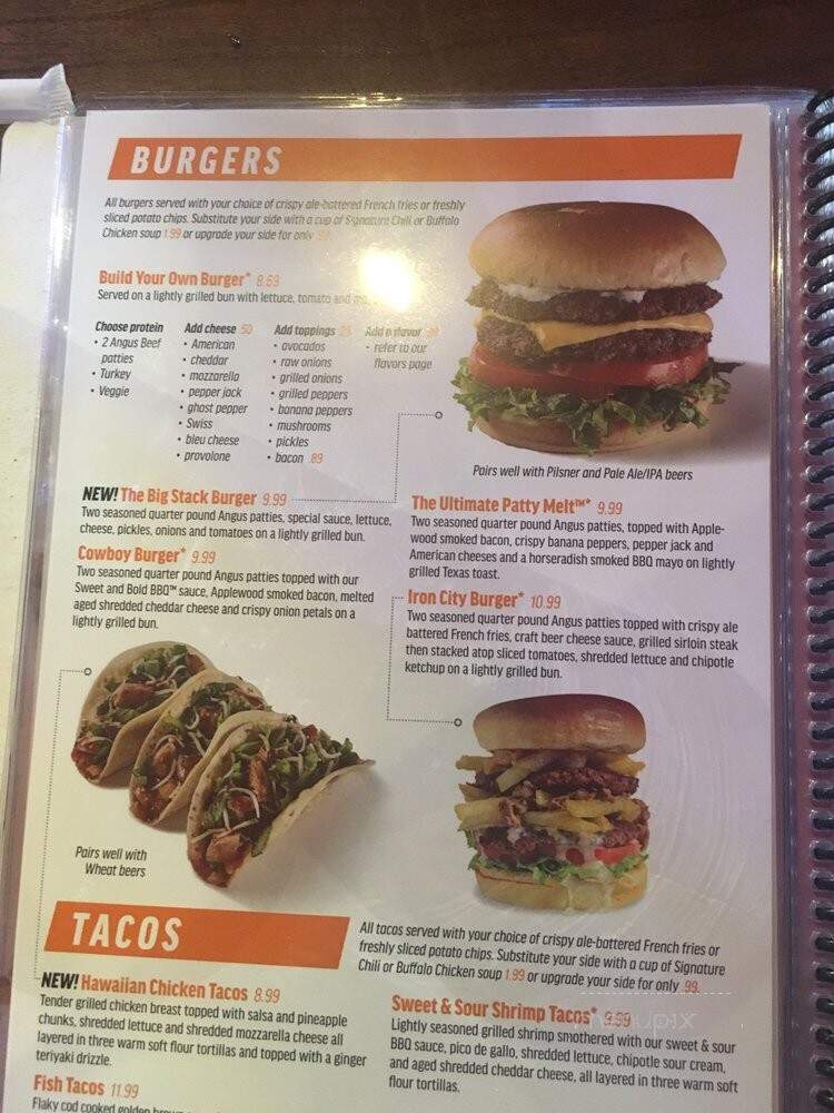 East Coast Wings + Grill - Bartlett, TN menu_pic
