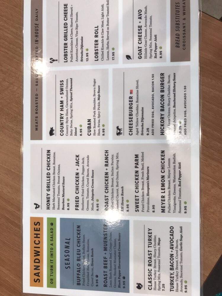 East Hampton Sandwich Co - Dallas, TX menu_pic