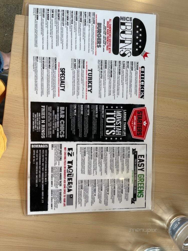 Easy Pie - Revere, MA menu_pic