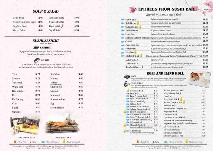 Edo Japan - Texas City, TX menu_pic