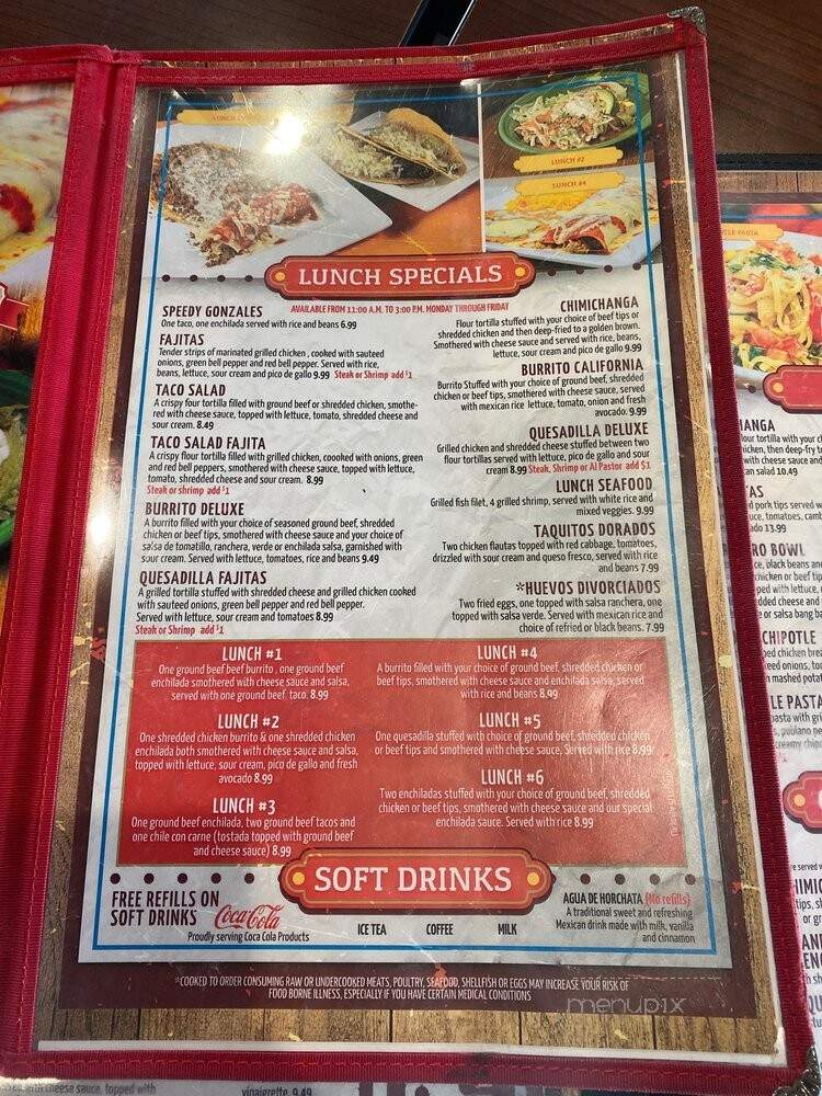El Bracero - Clarksville, TN menu_pic