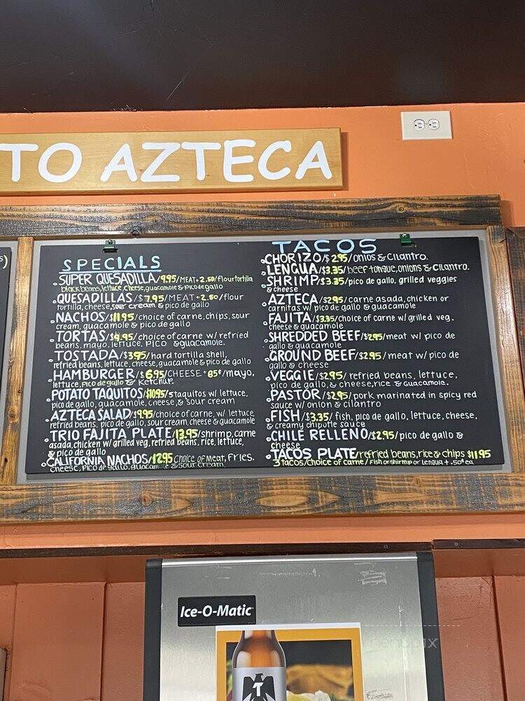 El Burrito Azteca - Portland, OR menu_pic