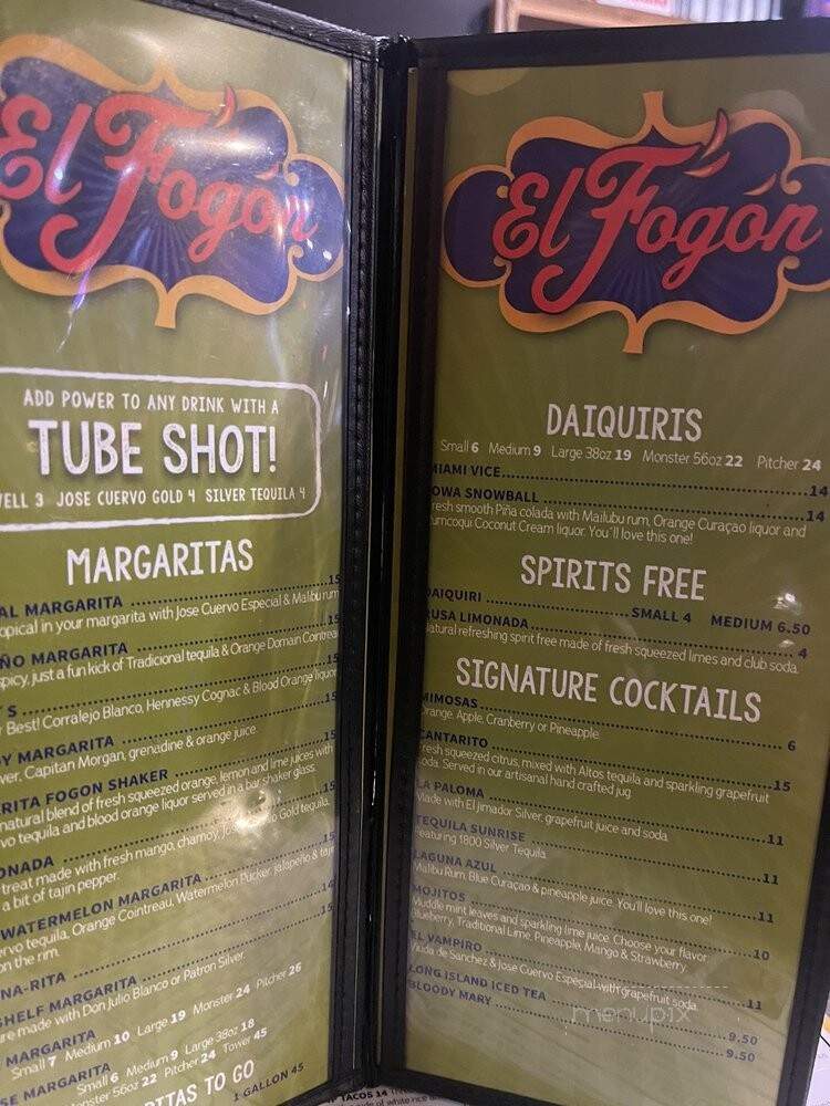 El Fogon - West Des Moines, IA menu_pic