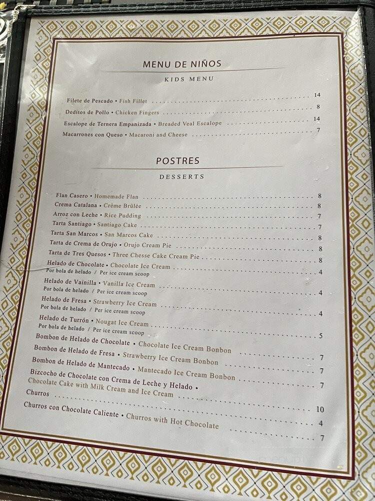 El Manchego Restaurant - Miami, FL menu_pic