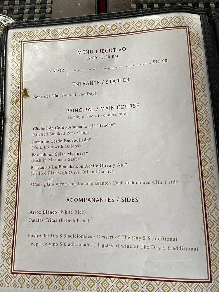 El Manchego Restaurant - Miami, FL menu_pic