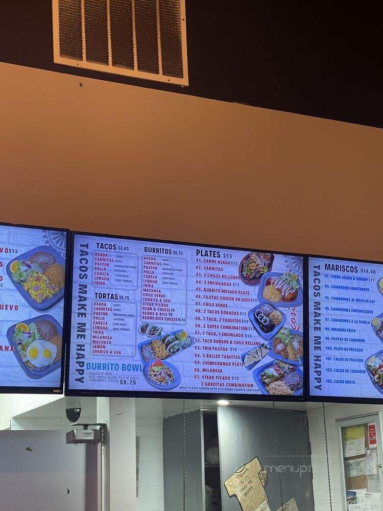 El Picosito Taqueria - Duarte, CA menu_pic