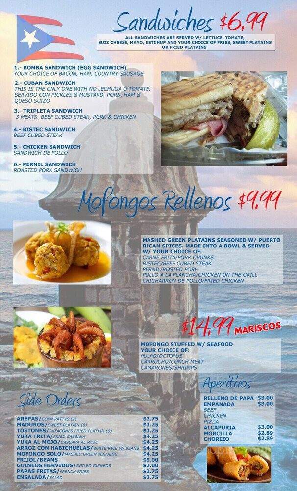 El Pilon Sabor Boricua - San Antonio, TX menu_pic