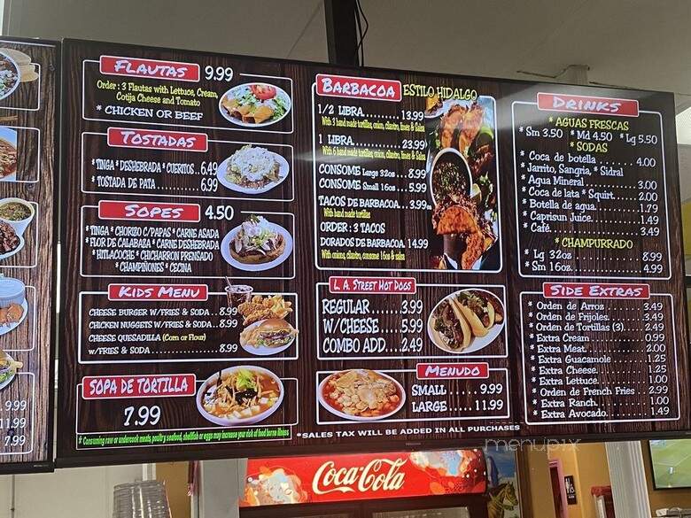 El Rey Del Machete - Las Vegas, NV menu_pic