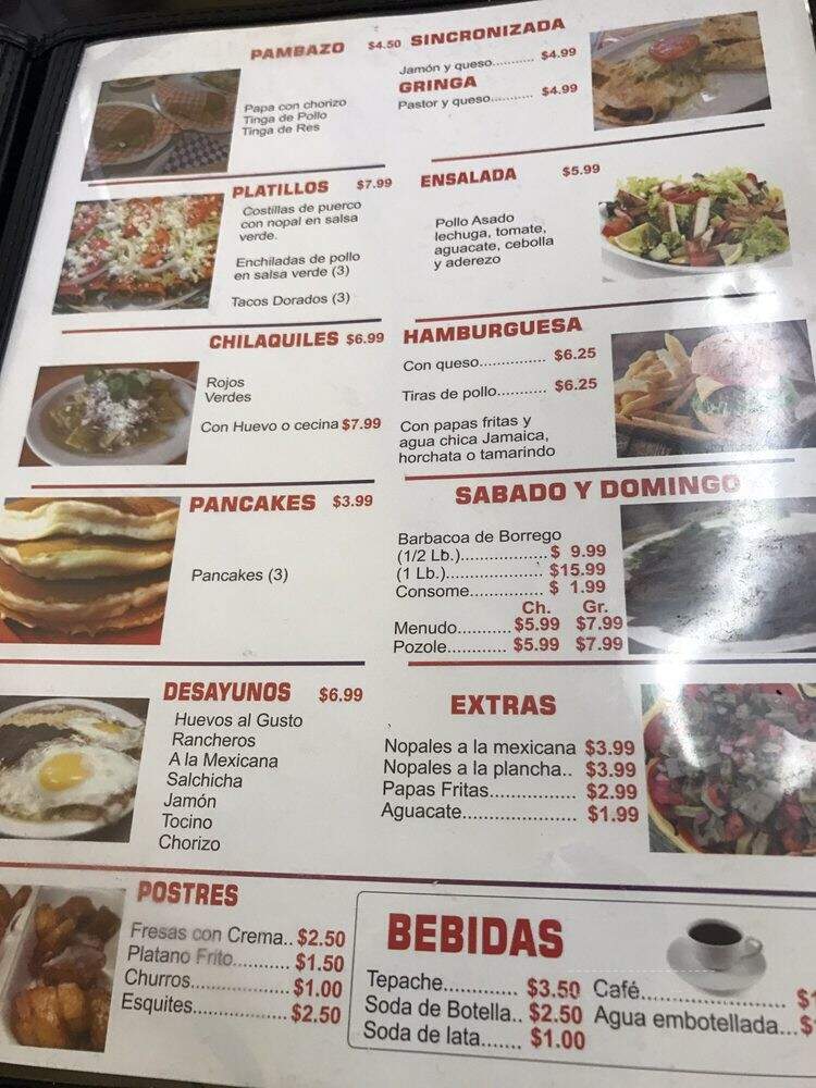 El Rincon Chilango - Bell, CA menu_pic