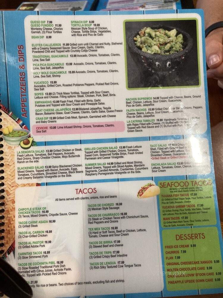 El Tequila's - South Daytona, FL menu_pic