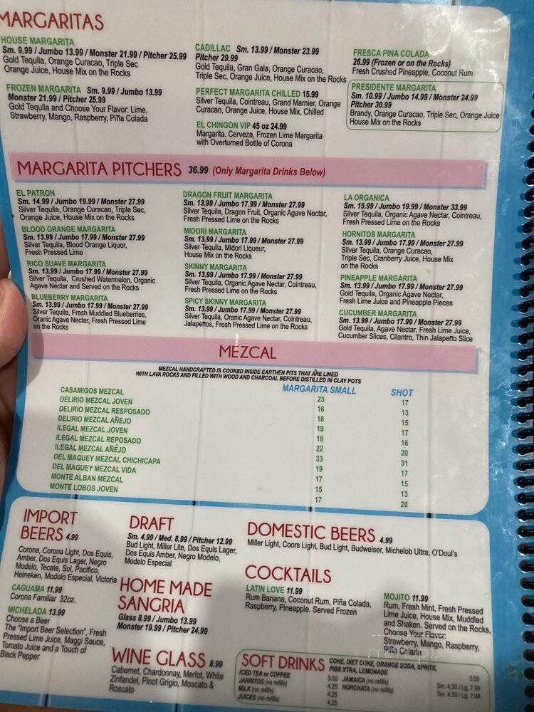 El Tequila's - South Daytona, FL menu_pic