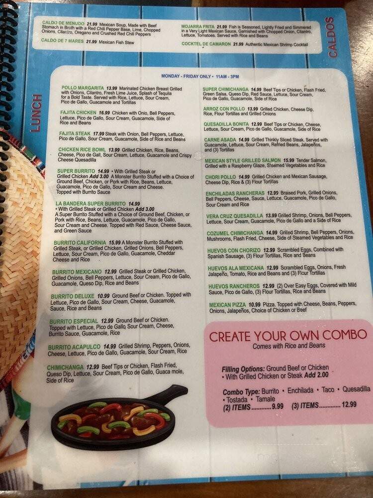 El Tequila's - South Daytona, FL menu_pic
