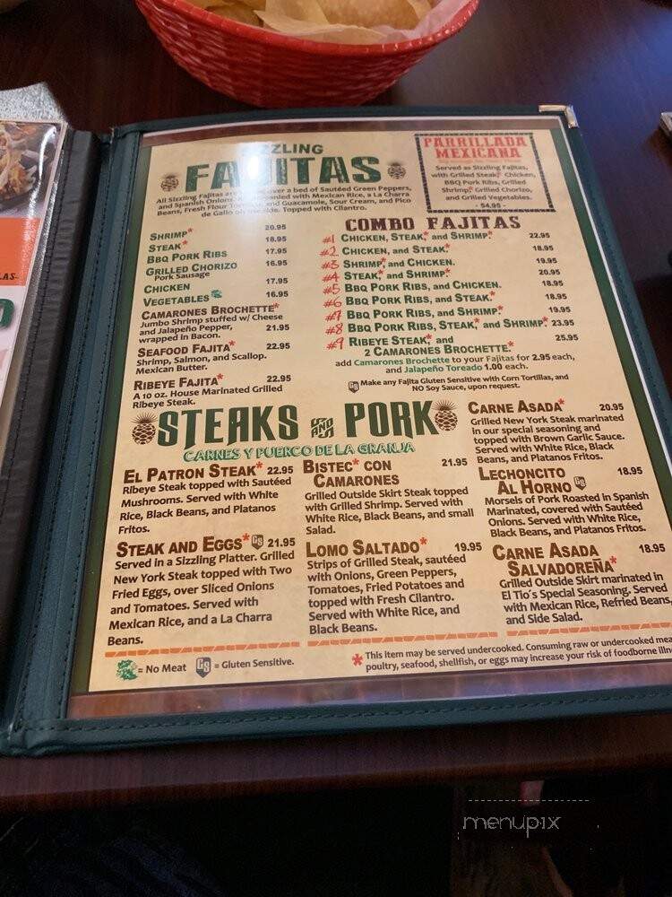 El Tio - Great Falls, VA menu_pic