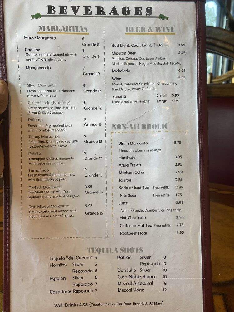 El Torito Taqueria y Mas - Lakewood, CO menu_pic
