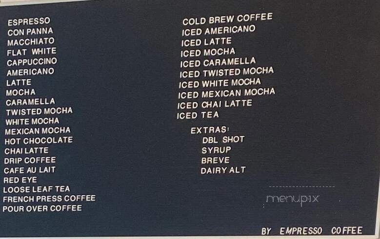 Empresso Coffeehouse - Stockton, CA menu_pic