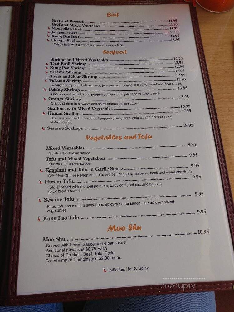 Eric's Asian Cafe - Idaho Springs, CO menu_pic
