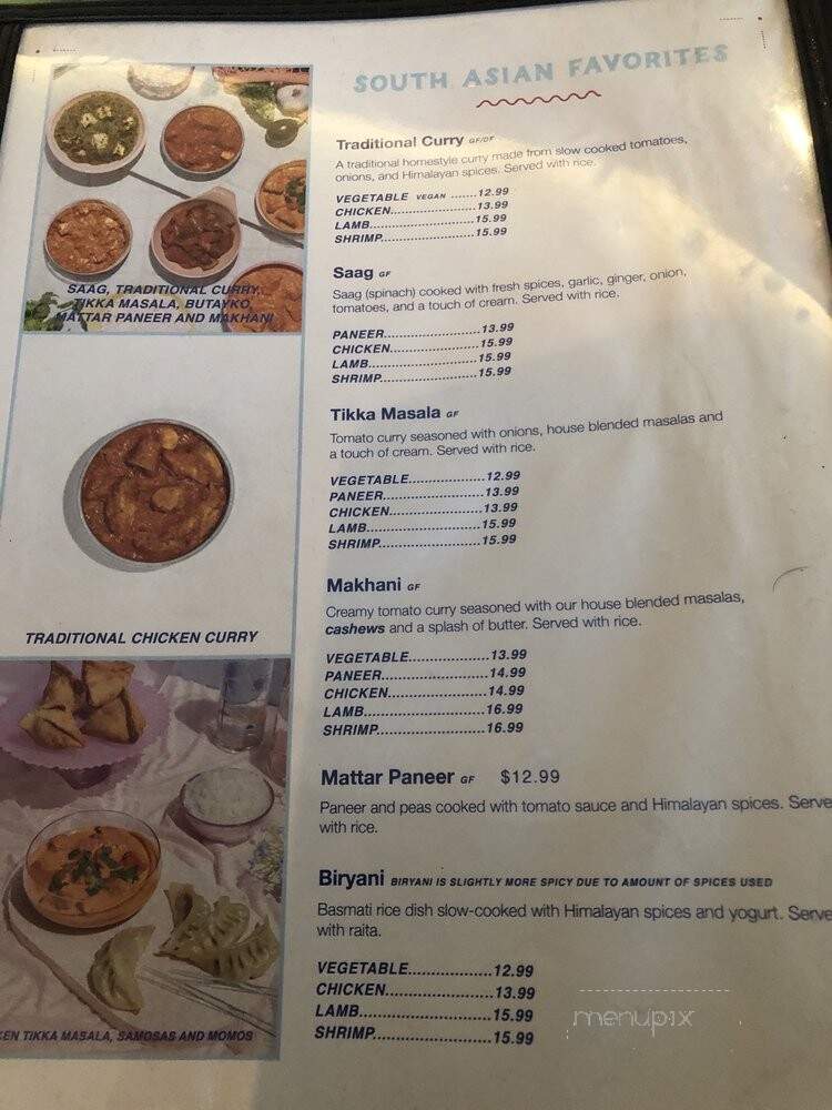 Everest Sherpa Restaurant - Ann Arbor, MI menu_pic
