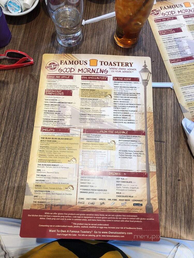 Famous Toastery - Charleston, SC menu_pic