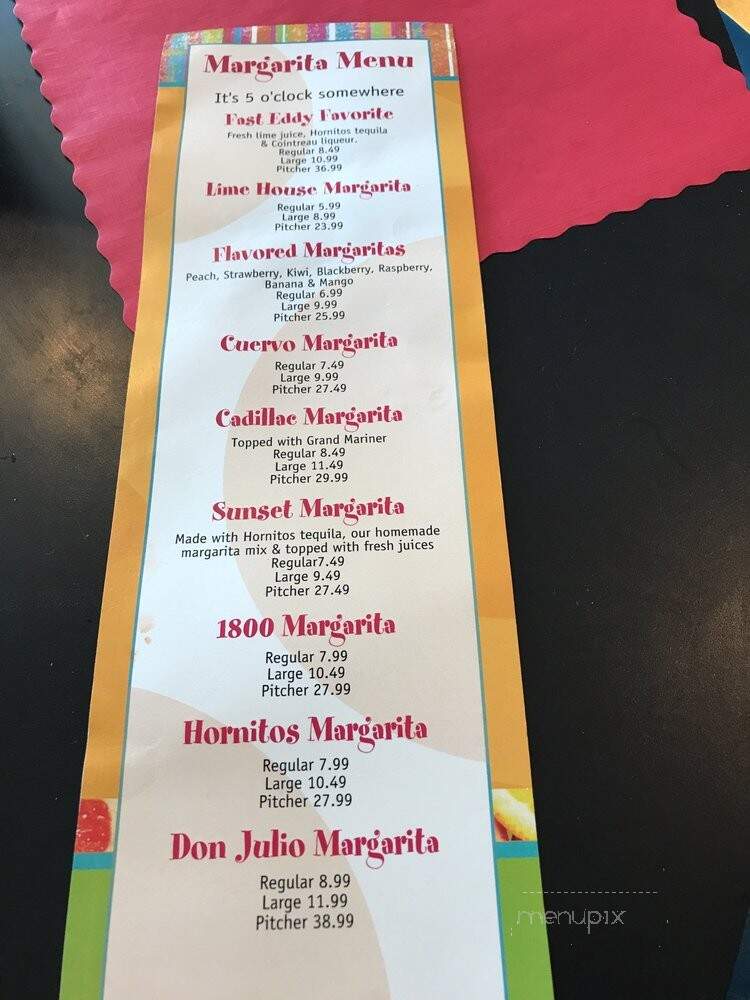 Fast Eddy Mexican Grill - Lake Havasu City, AZ menu_pic
