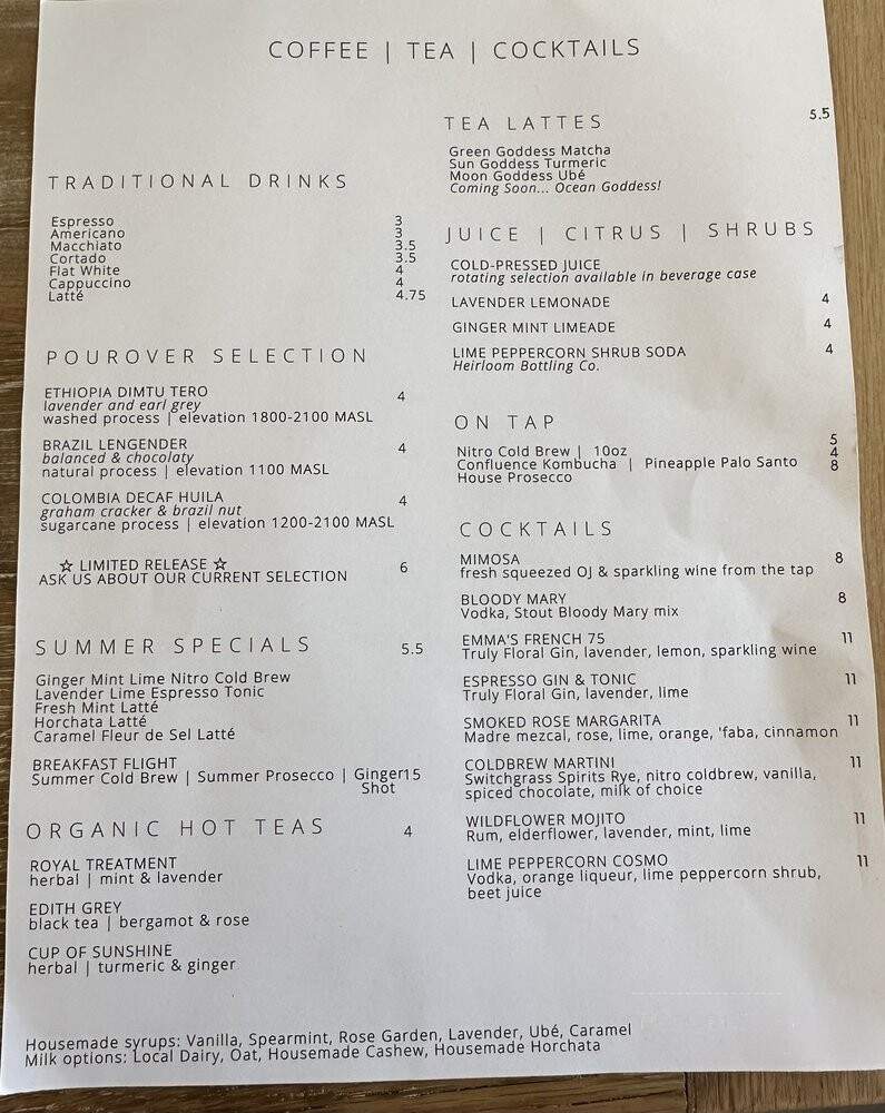 Fiddlehead Fern Cafe - St Louis, MO menu_pic