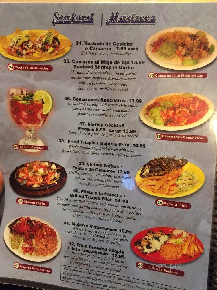 Fiesta Guadlajara - Addison, TX menu_pic