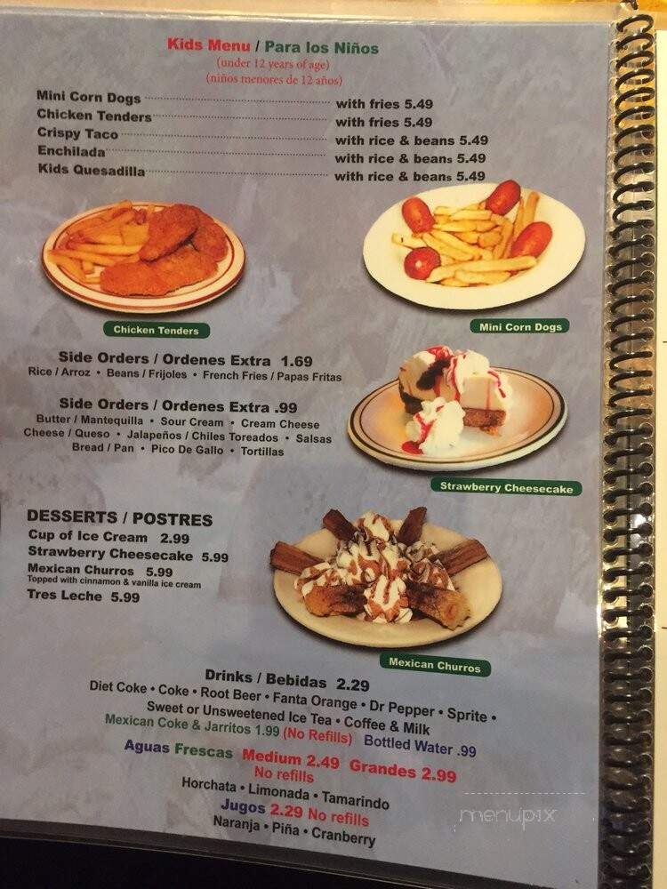 Fiesta Guadlajara - Addison, TX menu_pic