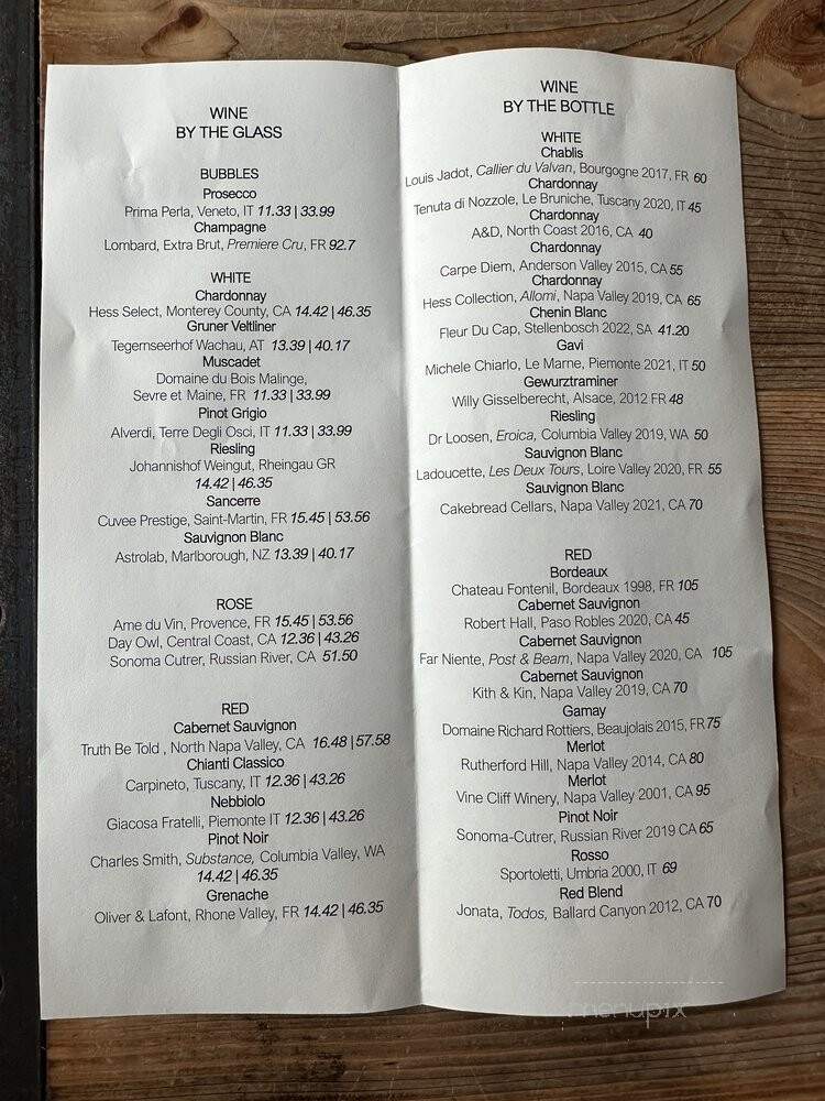 Fin & Brew - Peekskill, NY menu_pic