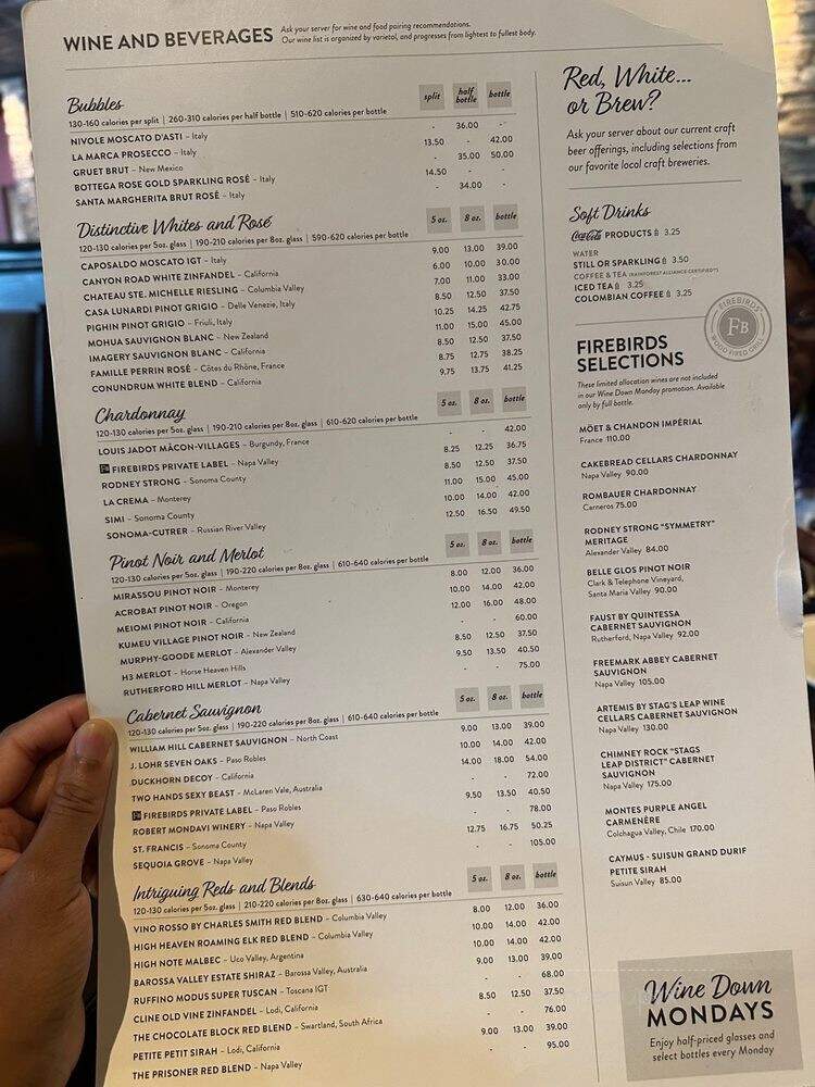 Firebirds Wood Fired Grill - Pembroke Pines, FL menu_pic