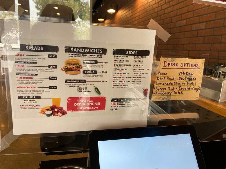 Fire Wings - Davis, CA menu_pic