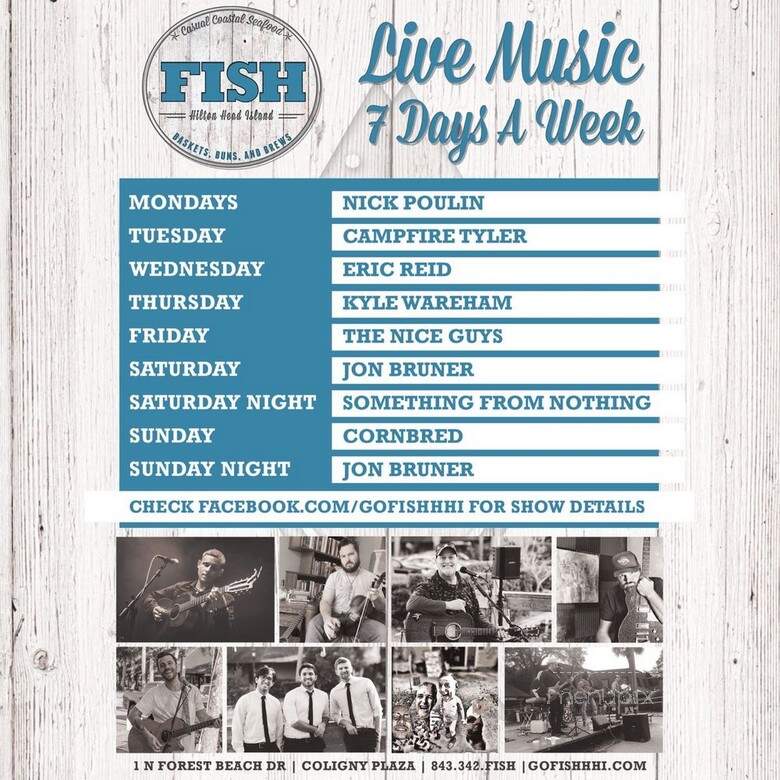 Fish Seafood and Raw Bar - Hilton Head Island, SC menu_pic