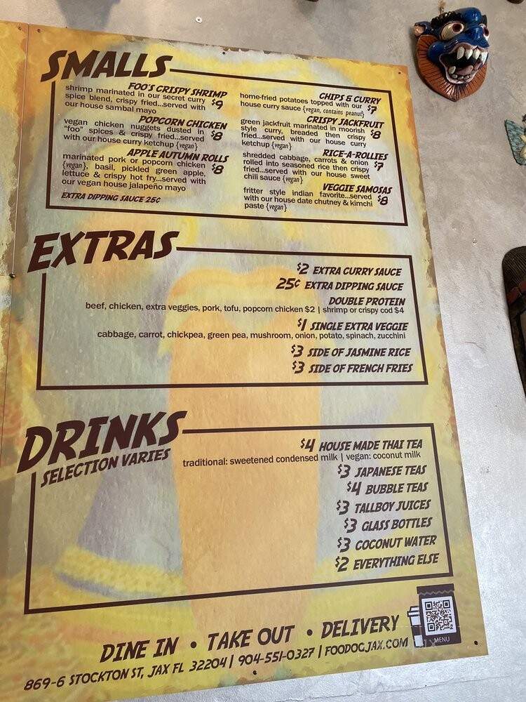 Foo Dog Curry Traders - Jacksonville, FL menu_pic