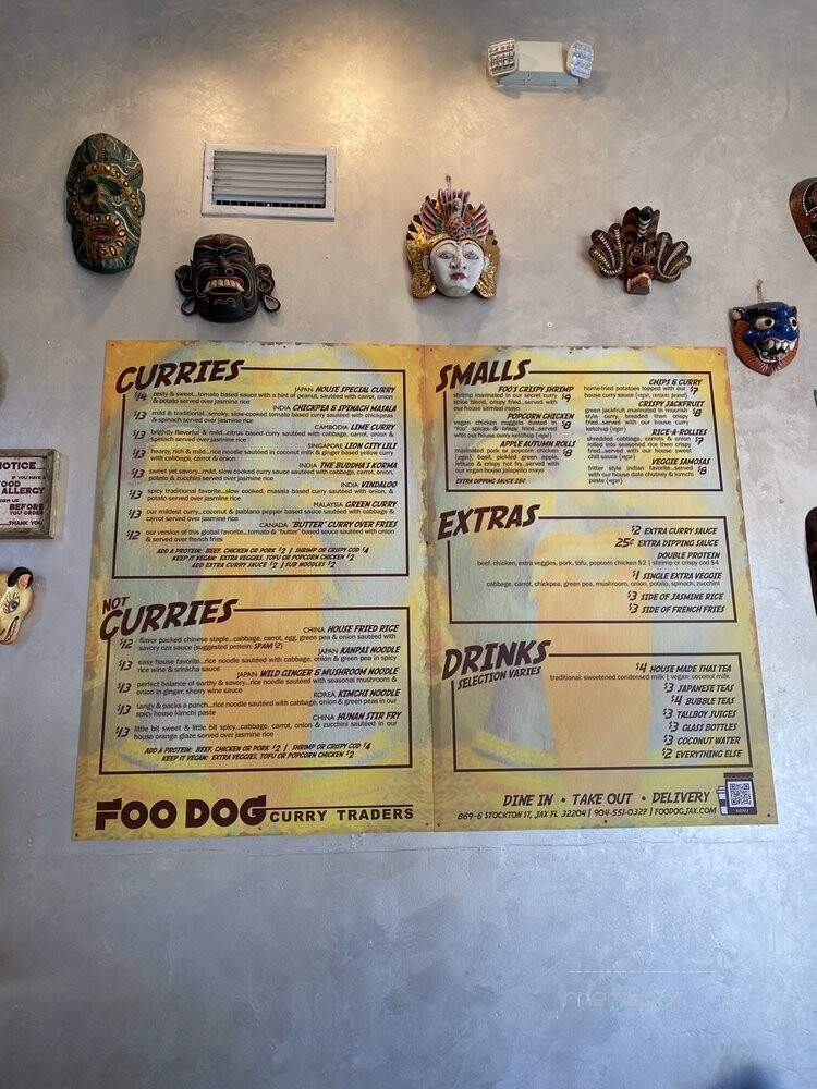 Foo Dog Curry Traders - Jacksonville, FL menu_pic