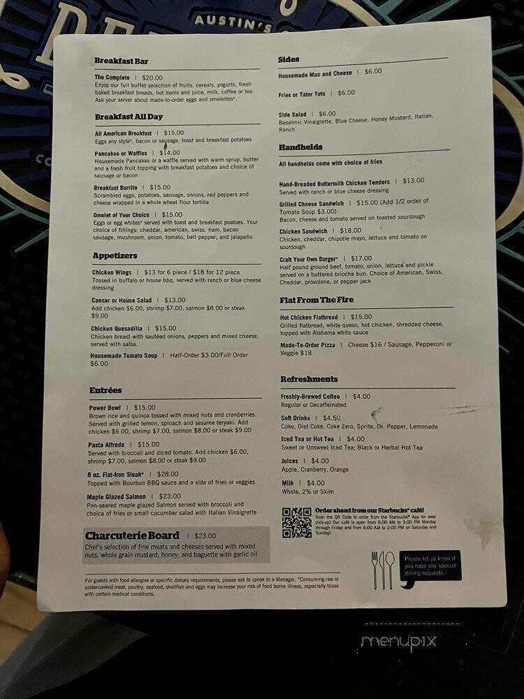 Fourth & U - Nashville, TN menu_pic
