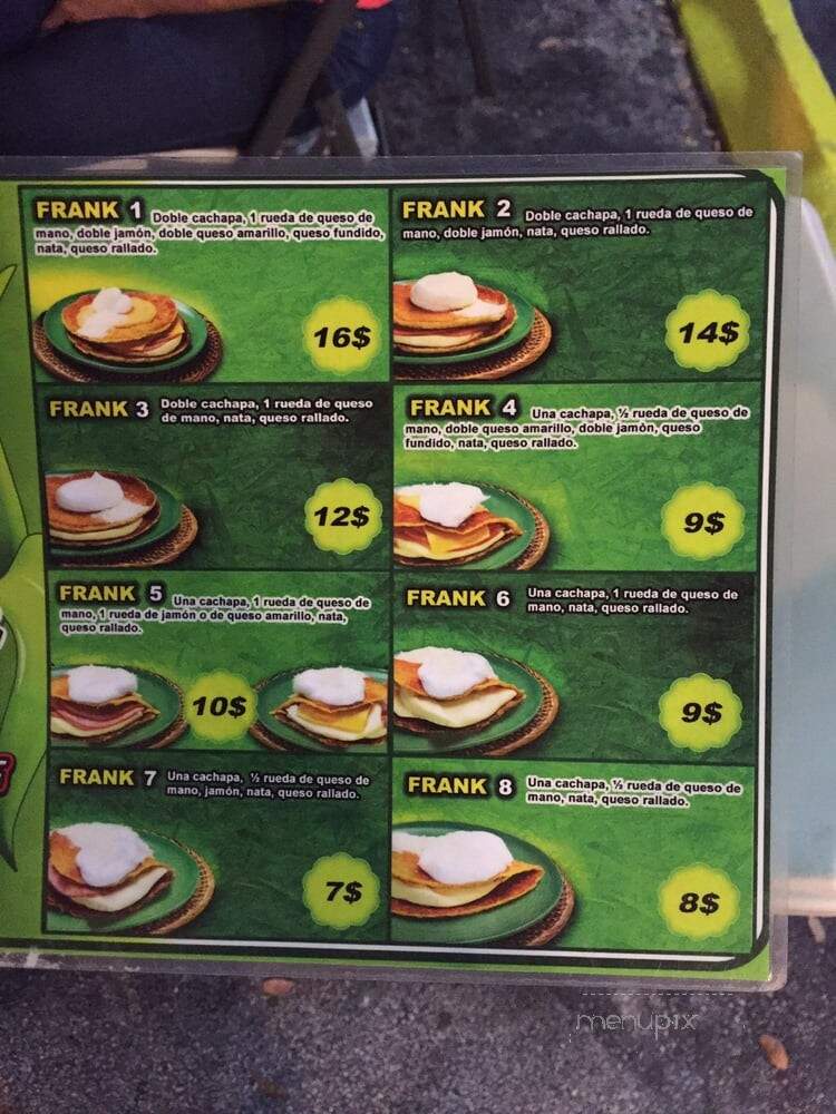 Frank Cachapas - Pembroke Pines, FL menu_pic