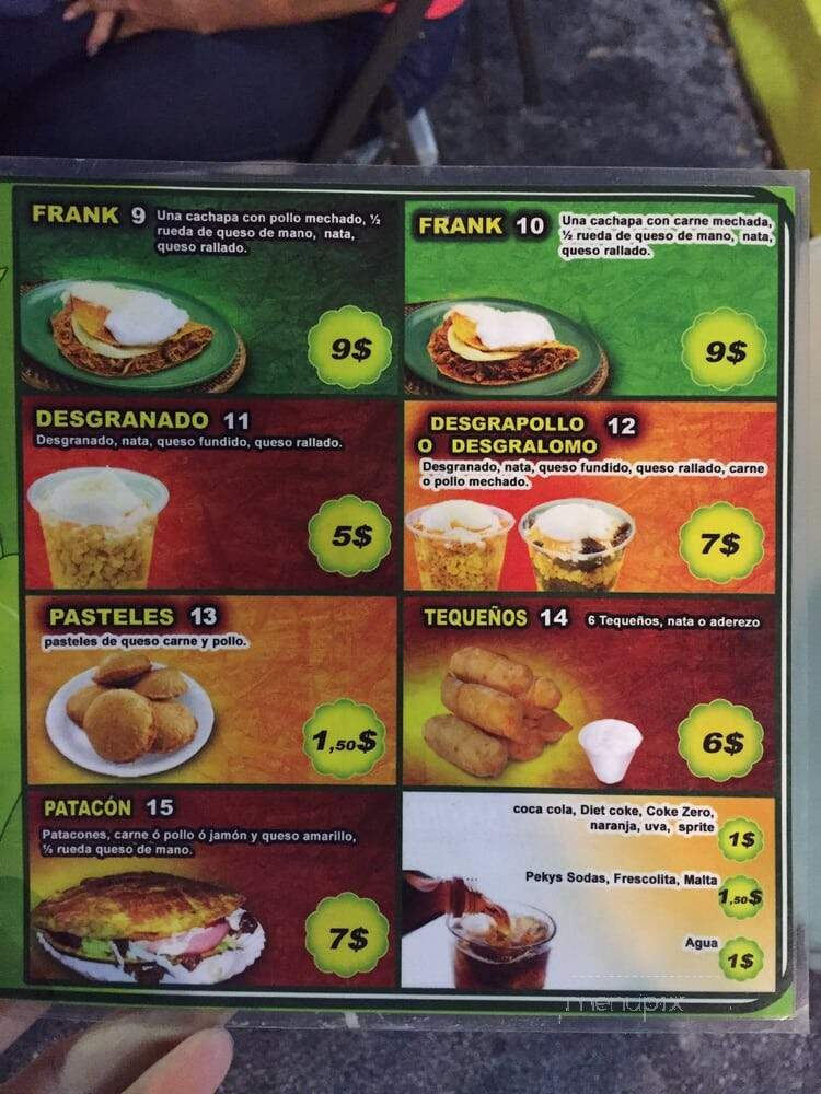 Frank Cachapas - Pembroke Pines, FL menu_pic