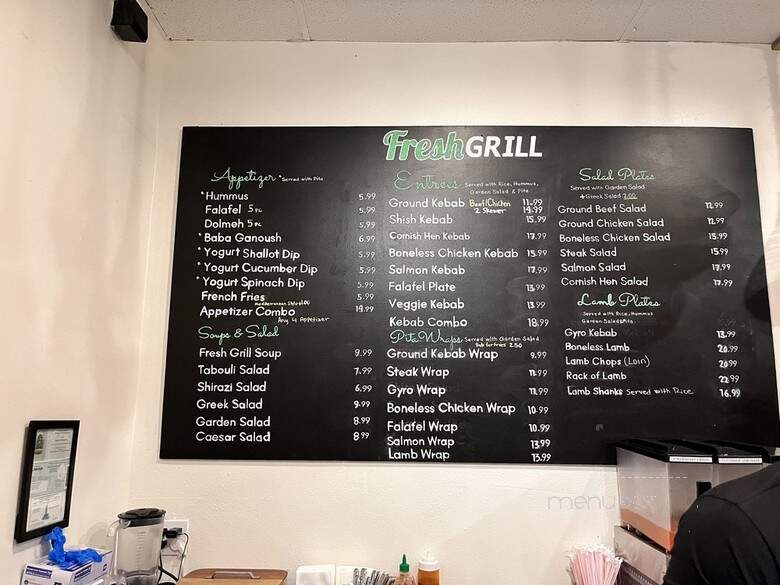 Fresh Grill Mediterranean - Los Angeles, CA menu_pic